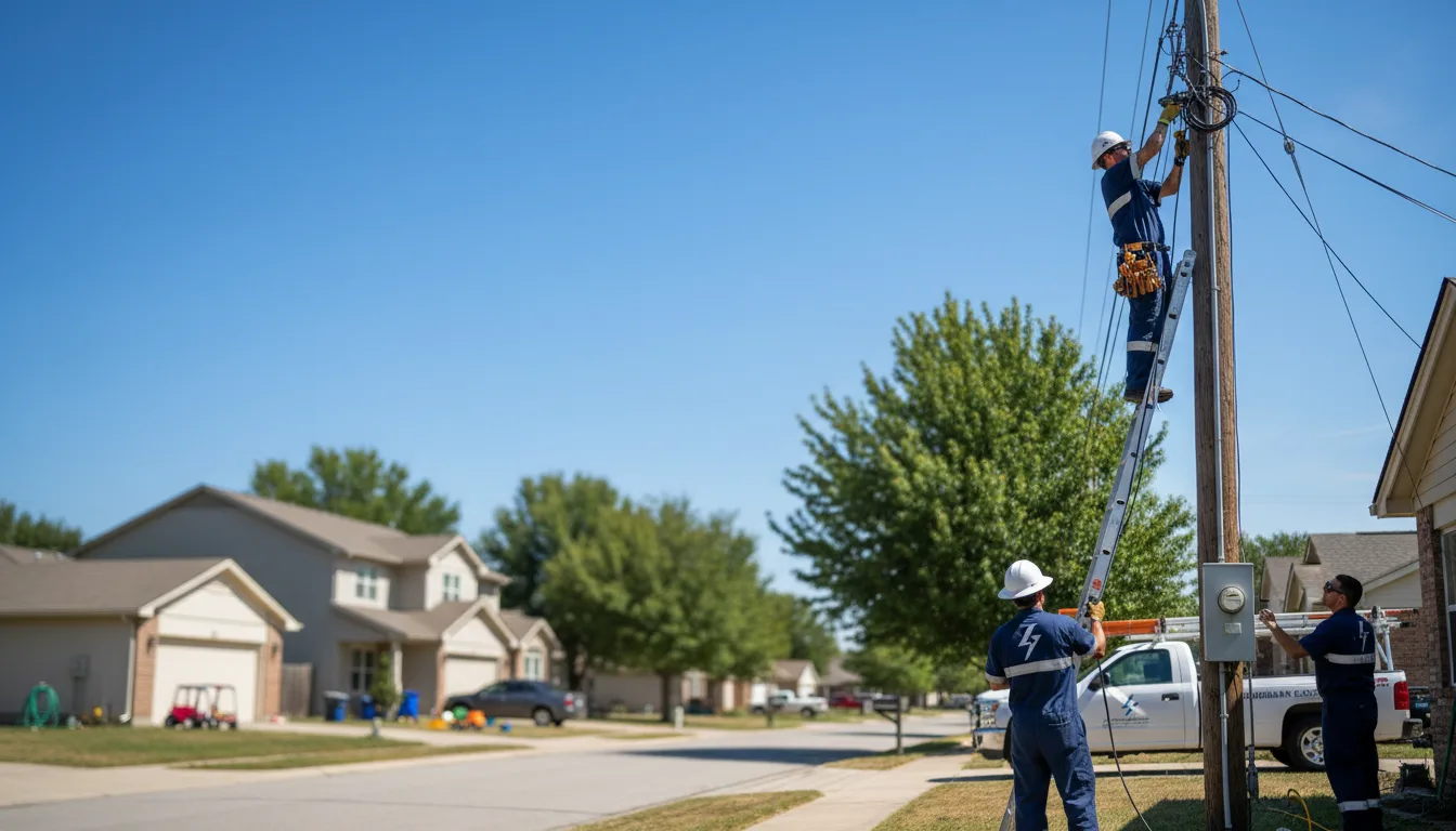 Residential electrician providing installation services in Jachin, AL